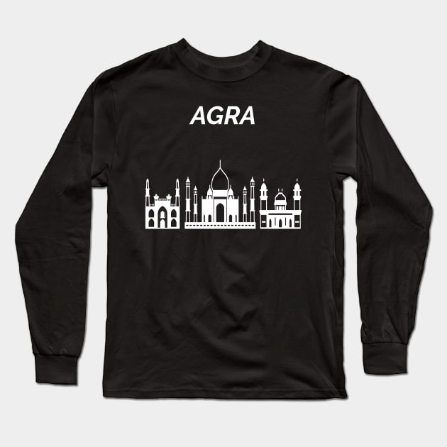 Agra Skyline Long Sleeve T-Shirt by maro_00